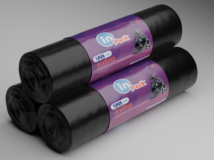 Мешок для мусора ПВД 180 л (90*110) ехtra